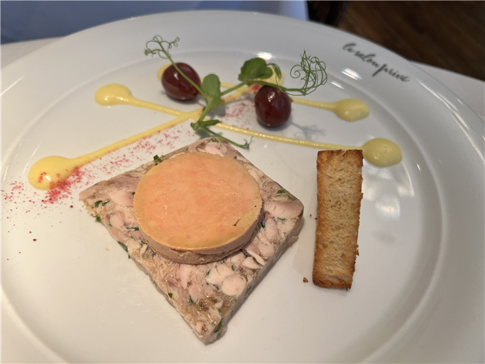 rabbit terrine with foie gras